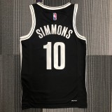 Brooklyn Nets Black  #10  SIMMONS 1:1 Quality NBA  Season Jerseys 75 Year