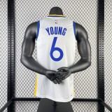 Golden State Warriors V-neck White #6 YOUNG 1:1 Quality NBA Season Jerseys 2023