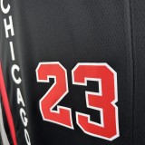 Chicago Bulls Black City Edition #23 JORDAN 1:1 Quality NBA  Season Jerseys 2024