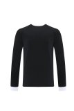 Adidas Clover Long Sleeve T-shirt  Black White Blue Fans 1:1 Quality Soccer Jersey  25-26
