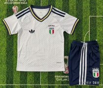 Italy Away Kids Fans 1:1 Quality Soccer Jersey 26-27 (2026)