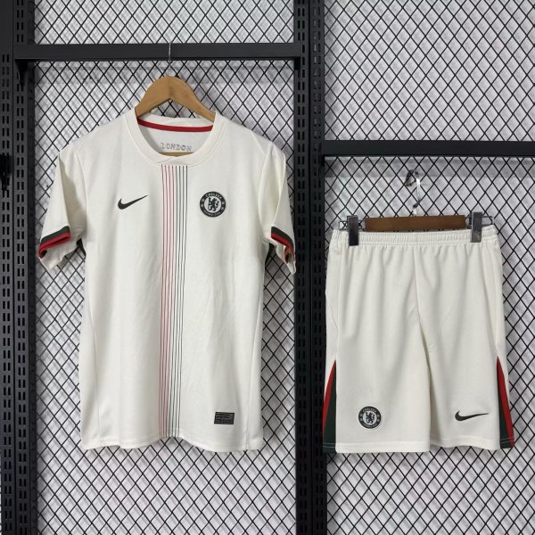 Chelsea Away With Pants Sets  Fans 1:1 Quality Soccer Jersey  25-26
