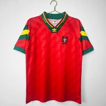 Retro Portugal Home fans  1:1 Quality Soccer Jersey  1992-1994