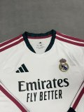 Real Madrid  Home Long Sleeve Fans 1:1 Quality Soccer Jersey  26-27