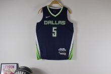 Dallas Mavericks  kids  Blue  #5 BUECKERS NBA Jerseys