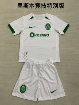 Sporting Lisbon away  kids  1:1 Quality Soccer Jersey   24-25