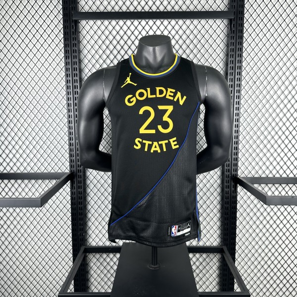 Golden State Warriors BLACK JORDAN #23 GREEN 1:1 Quality NBA Season Jerseys 2025