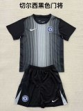 Chelsea Goalkeeper Black Kids  1:1 Quality Soccer Jersey 25-26