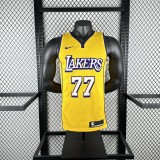Los Angeles Lakers  #77 DONCIC yellow 1:1 Quality NBA Jerseys