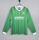 Retro Werder Bremen Away Long Sleeve 1:1 Quality Soccer Jersey  1987-1988