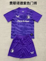 Feyenoord Goalkeeper Purple Fans  (Kids and Man)  1:1 Quality Soccer Jersey  25-26