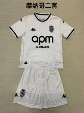 Monaco third away kids  1:1 Quality Soccer Jersey  24-25