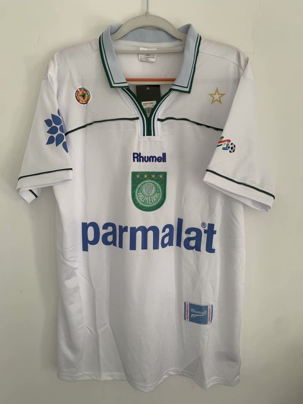 Retro Palmeiras Away  1:1 Quality Soccer Jersey  1999