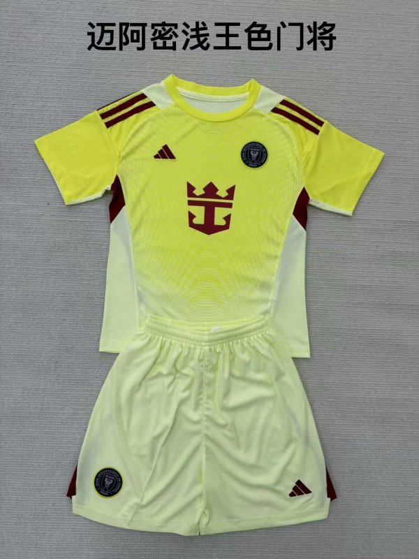 miami goalkeeper  fans kits  1:1 Quality Soccer Jersey   25-26 (kids and man )