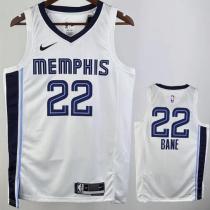 Grizzlies BANE #22 White NBA Jerseys Hot Pressed 24-25