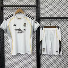 Real Madrid  Home With Pants Sets  Fans  1:1 Quality Soccer Jersey    25-26