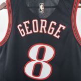New York Knicks Black #8 GEORGE  NBA Jerseys  25-26