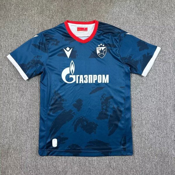 Red Star Belgrade  away fans 1:1 Quality Soccer Jersey   25-26