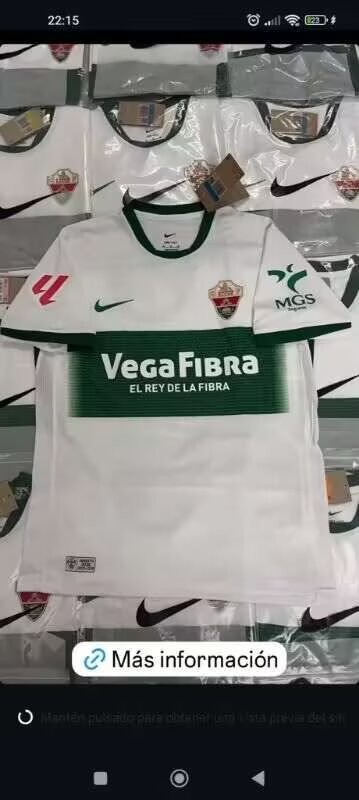 Elche Home Fans 1:1 Quality Soccer Jersey   25-26