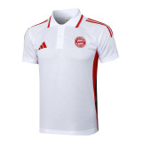 Bayern Munich Polo Fans  White 1:1 Quality Soccer Jersey  25-26