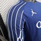 PSG Paris three away long player   1:1 Quality Soccer Jersey   24-25