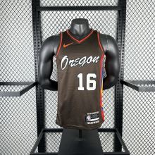 Portland Trail Blazers  Black  #16  YANG NBA Jerseys 2021
