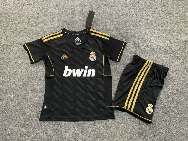 Retro Real Madrid away  kids 1:1 Quality Soccer Jersey  2011-2012