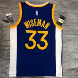 Golden State Warriors Blue V-Neck  #33 WISEMAN 1:1 Quality NBA Season Jerseys 2020