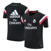 Retro Real Madrid Training  Black 1:1 Quality Soccer Jersey   2014-2015