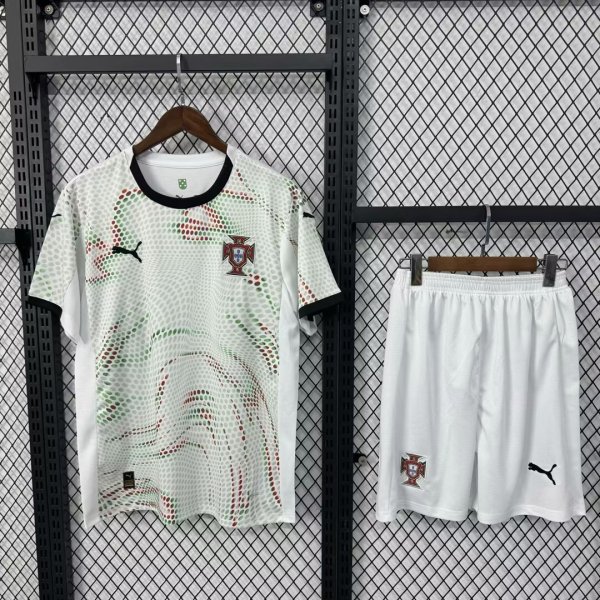 Portugal  Away With Pants Sets Fans 1:1 Quality Soccer Jersey  25-26