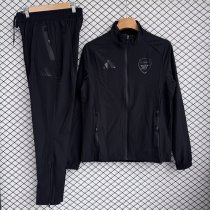 Arsenal Windbreaker Sets With pants  Black 1:1 Quality Soccer Jersey  25-26