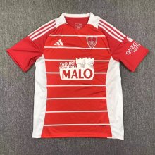 Stade Brestois home Fans 1:1 Quality Soccer Jersey    24-25 （ UEFA Champions League）