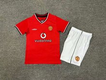 Retro Manchester United home  Kids 1:1 Quality Soccer Jersey  2012-2013
