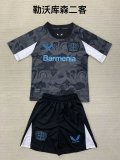 Bayer Leverkusen third away  kids 1:1 Quality Soccer Jersey   24-25