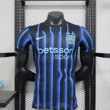 Inter Milan home Player  1:1 Quality Soccer Jersey   25-26