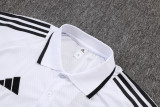 Manchester United Polo   Fans  White 1:1 Quality Soccer Jersey  25-26
