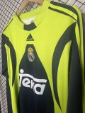 Retro Real Madrid Goalkeeper Long Sleeve 1:1 Quality Soccer Jersey 1999-2000