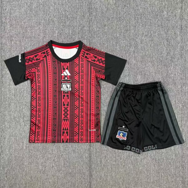 Colo-Colo pre-match outfit  Special Edition Kids  Fans 1:1 Quality Soccer Jersey 26-27