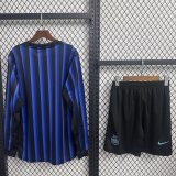 Inter Milan Home Long With Pants Sets Fans  1:1 Quality Soccer Jersey   25-26