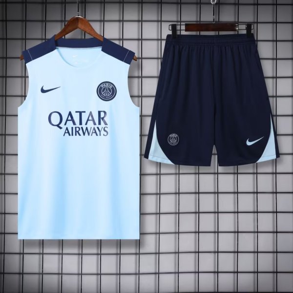 PSG Paris Training clothing Vest set  1:1 Quality Soccer Jersey    24-25