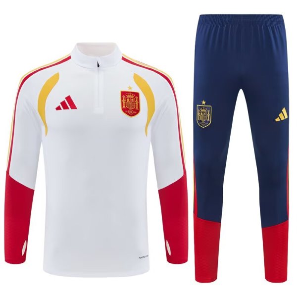 Spain Training Tracksuit White (Kids And Man )  1:1  26-27 (2026)