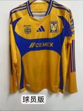 Tiger home Long Seeve Player   1:1 Quality Soccer Jersey   24-25