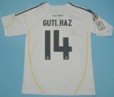 Retro Real Madrid long Home  1:1 Quality Soccer Jersey    2009-2010