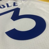 Golden State Warriors White V-Neck #3 POOLE 1:1 Quality NBA Season Jerseys  75 Year
