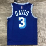 Los Angeles Lakers Retro  #3 DAVIS  Blue 1:1 Quality NBA Season Jerseys  2021