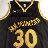 Golden State Warriors  Black  #30 CURRY NBA Jerseys