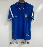 Retro Brazil  away Fans    1:1 Quality Soccer Jersey  1997