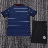 Retro Manchester United Away Kids 1:1 Quality Soccer Jersey  1999-2000