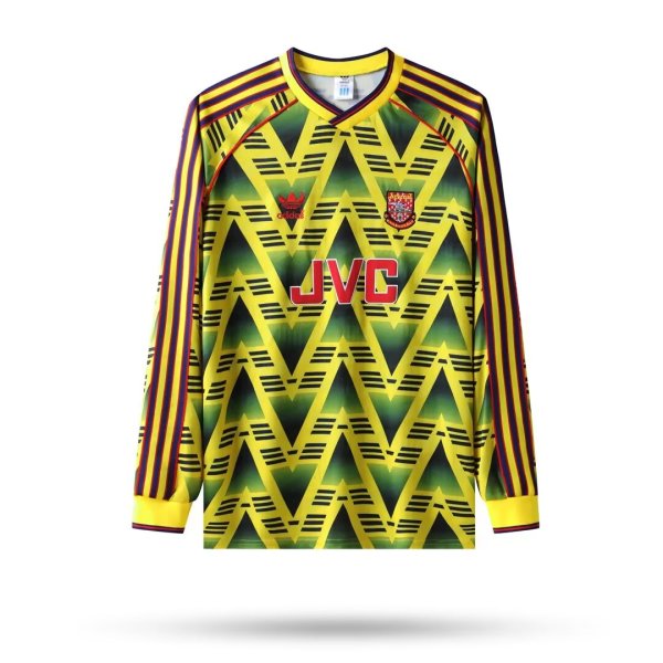 Retro Arsenal long Away 1:1 Quality Soccer Jersey  1991-1993