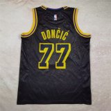 Los Angeles Lakers Kids Black  snake pattern  #77 DONCIC  1:1 Quality NBA Jerseys